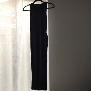 Banana Republic Black Midi Knot Dress